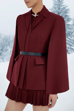 Bordeaux Cape Blazer