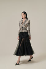 CLASSIC GINGHAM TAILORED JACKET