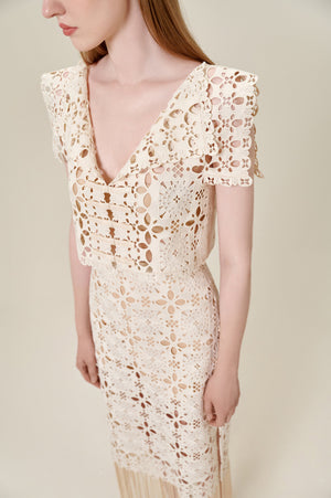 Lace Beige Top