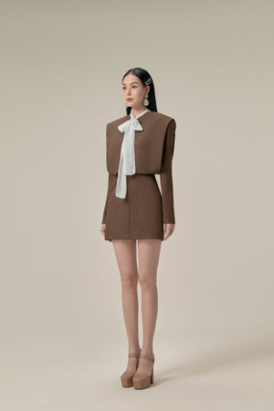 CHOCOLATE POWER MINI DRESS