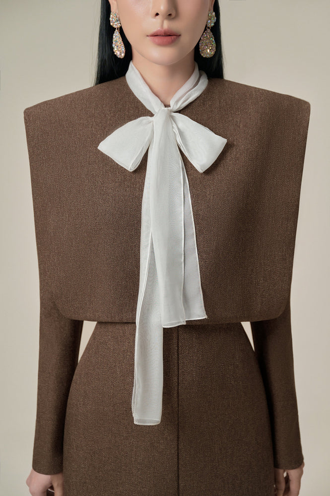 CHOCOLATE POWER MINI DRESS
