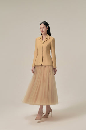 CAFE TULE TRIANGLE SKIRT WITH LINING