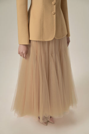 CAFE TULE TRIANGLE SKIRT WITH LINING