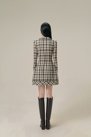 CLASSIC GINGHAM TAILORED DRESS