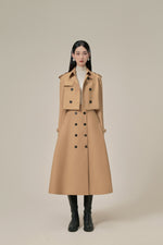 TRENCH SKIRT - CAMEL