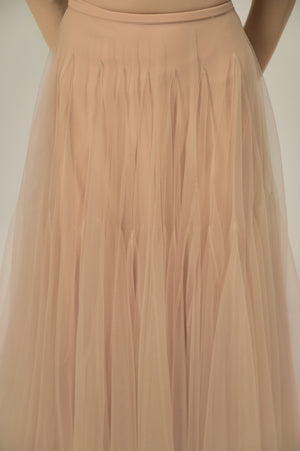 CAFE TULE TRIANGLE SKIRT WITH LINING