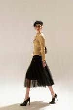 BLACK PLEAT SKIRT