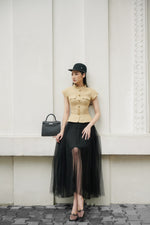 Black Sheer Skirt