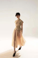 GOLD SHEER SKIRT