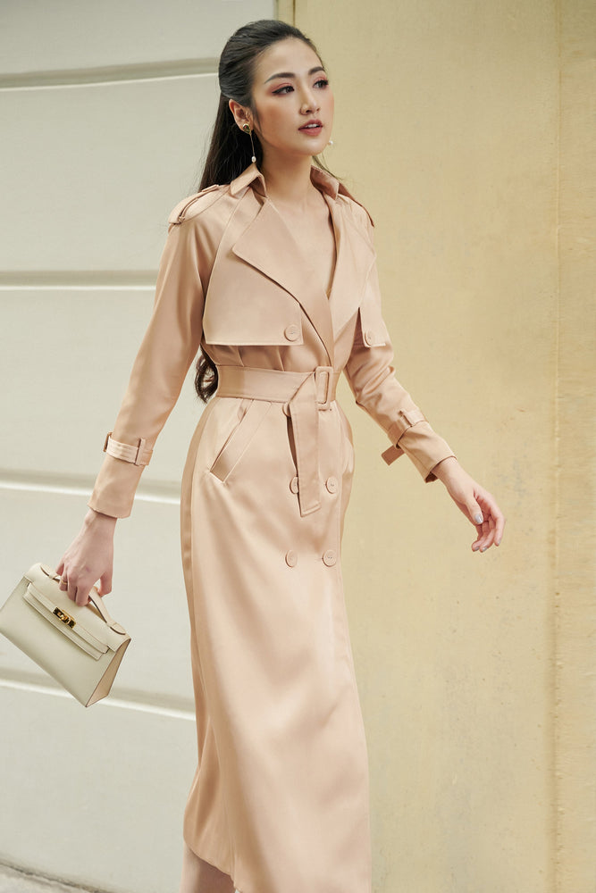 Silk Trench Coat