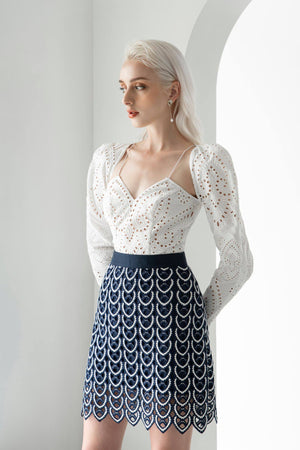EMBROIDERED COTTON TOP