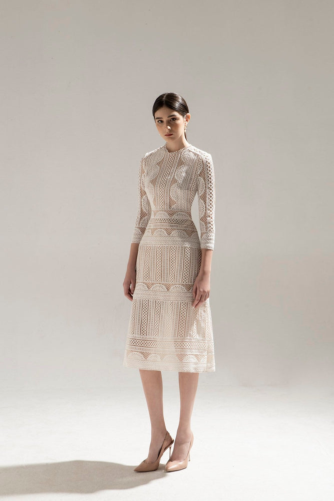 HALF MOON LACE DRESS
