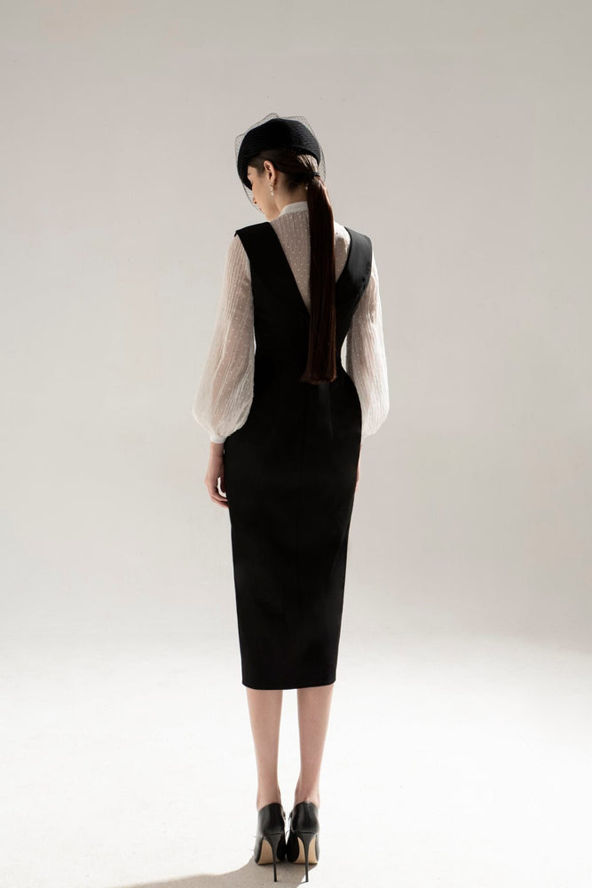 SLEEVELESS PECIL DRESS