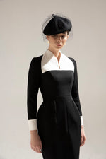 WHITE COLLAR DRESS