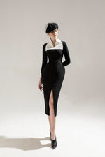 WHITE COLLAR DRESS