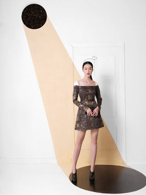 SUN BROCADE DRESS
