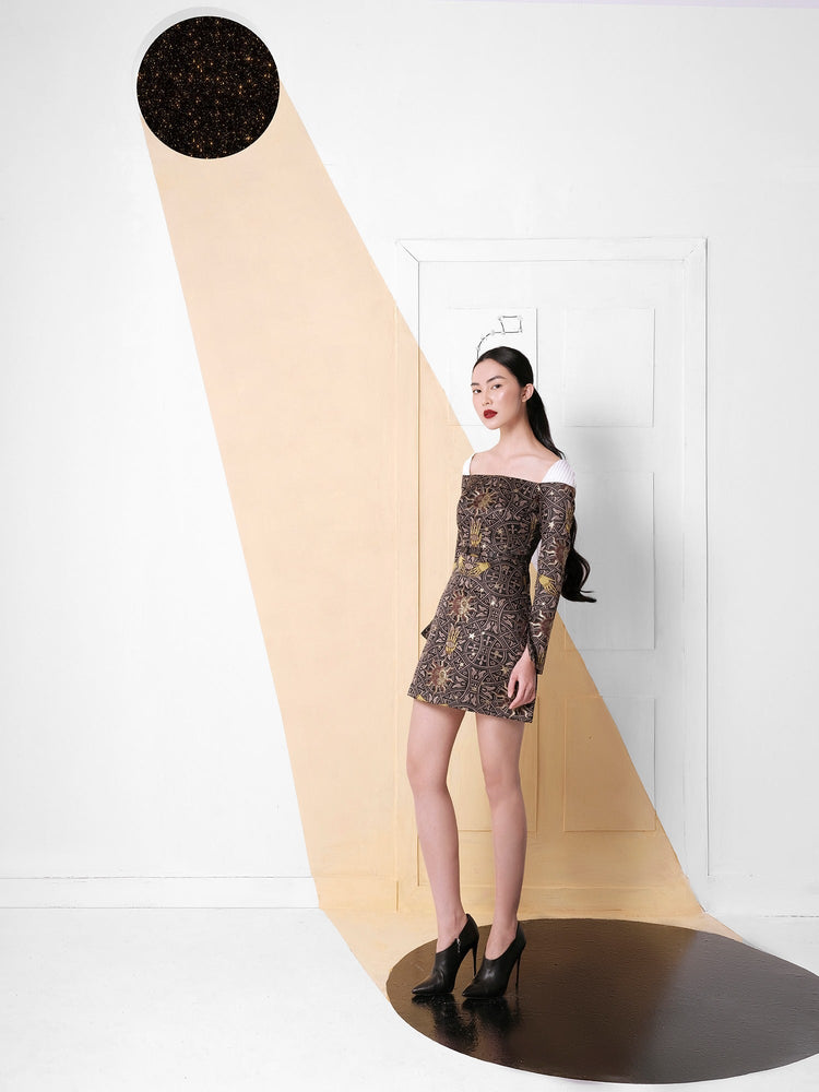 SUN BROCADE DRESS