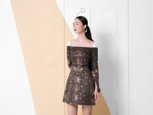 SUN BROCADE DRESS