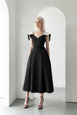 WHITE SHOULDER DRESS