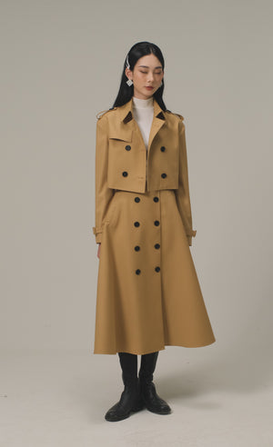 
            
                Load and play video in Gallery viewer, RELAXED CROP TRENCH COAT - CAMEL
            
        