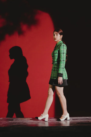 
            
                Load and play video in Gallery viewer, Green Tweed  Top
            
        