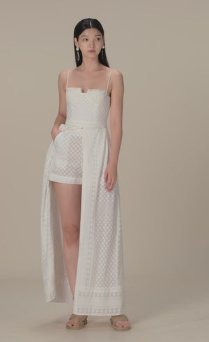 
            
                Load and play video in Gallery viewer, WHITE EMBROIDERED COTTON MAXI SET
            
        