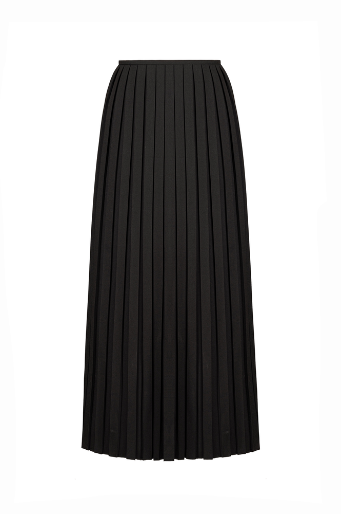 
            
                Load image into Gallery viewer, BLACK PLEATED SKIRT
            
        