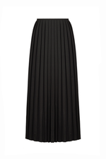 BLACK PLEATED SKIRT
